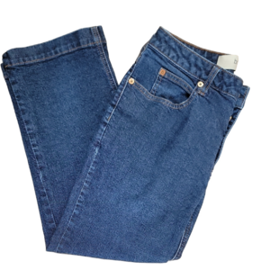 GAP Blue Boot Cut Stretch 5 Pocket Capri Jeans Classic Denim Size 6 EUC